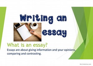 B2 for Schools- Writing an essay