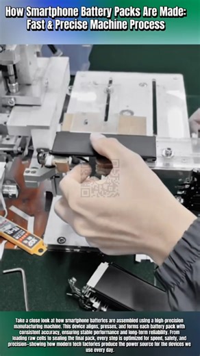 How Smartphone Battery Packs Are Made: Fast & Precise Machine Process