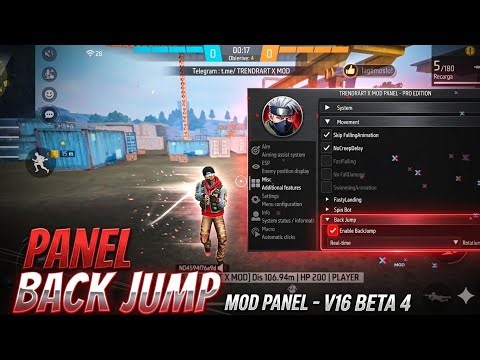 PANEL BACK JUMP AIMKILL ⛔️ PARA TODOS LOS DISPOSITIVOS MOD MENU TRENDRART GRATIS