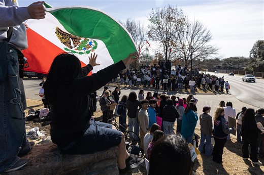 Students walk out across Tarrant County protesting immigration enforcement