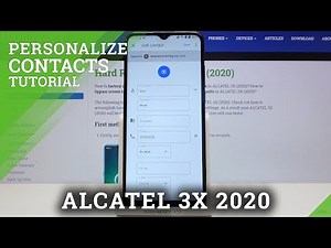 Add Photo to Contact on ALCATEL 3X 2020 - Personalize Contacts