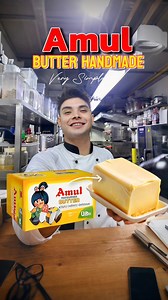 1.1M views · 12K reactions | Hand Made Amul Butter 杻✨ Ghar Ka Swaad . hand made butter recipeamul butterghar ka swaadsimple recipeviral recipeeasy cookingtrending foodhomemade tastebest recipe ideadesi style butter #handmadebutter #amulbutter #easyrecipe #viralrecipe #homemadetaste #desifood #trendingfood #bestrecipe #simplecooking #gharKaswaad #butter #handmade #homemade #chefrajachandra #reels #foodideas | Raja Chandra | Facebook
