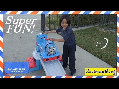Thomas the Tank Engine Up & Down Roller Coaster Ride at the Park (Test)