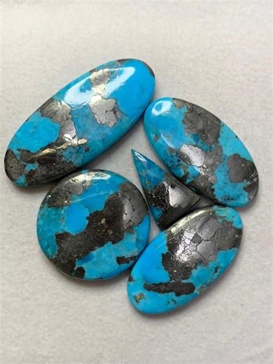 Natural Copper Matrix Turquoise Lot : Hand Polished Turquoise for Jewelry Making ( 112 Carat , 18X10X4 MM to 39X16X4 MM ) - Etsy