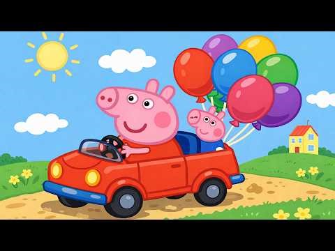 Peppa Pig’s Colorful Balloon Ride! 🌈🎈| Peppa Pig Funny Animation