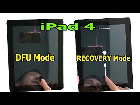 How to put in Recovery Mode and DFU Mode on iPad 4