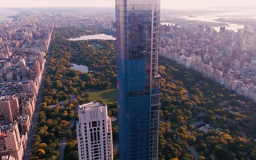 世界最高住宅——纽约中央公园塔4k航拍 Central Park Tower 4k Drone