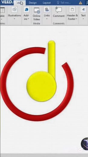 How to Make Logo in MS Word | Easy Logo Design Tutorial 2025 #logo #drawing #tutorial #art #art #fyp