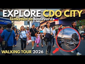 Cagayan de Oro City Walking Tour 2026: Limketkai Center to Rio de Oro Boulevard | 4K