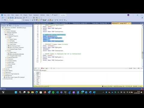 Advanced Statement Operations Demonstration Video