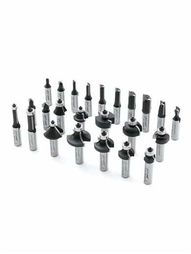 Router Bit Set - 24 Piece Multi Profile This 1/2