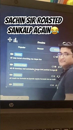 Sachin Jakhar Sir Roasting Sankalp tarun sir🤑#iit #jee #physicswallah