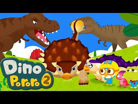 Meet the Strong Ankylosaurus! | Rescue from T-REX | Dinosaur for Kids🦖🦕 | Pororo Dino Adventure 2