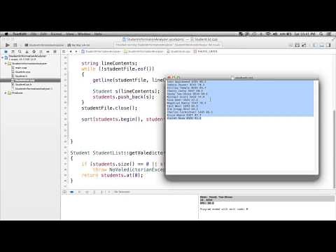 C++ Project Tutorial - File Reading, Data Parsing, Classes, etc
