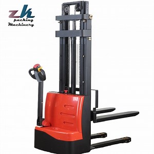 [Hot Item] Warehouse Euippment 3 Way Stacker 1 Ton 1.5 Ton Seated Stand on Electric Forklift Stacker with 3m 4m 5m 6m 7m 10m Height