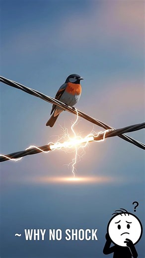 Why Birds Don’t Get Electrocuted on Wires .....#facts #birds #electrical #shok #shortfeeds #usa