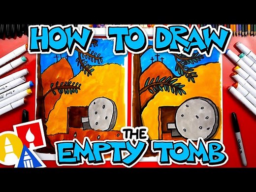 How To Draw The Empty Tomb - Happy Easter Week - Videos For Kids