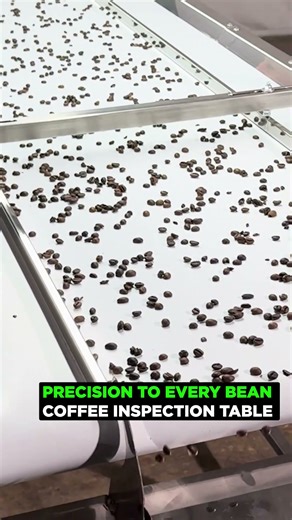 Precision to EVERY BEAN - COFFEE Inspection TABLE #table #processing #coffee