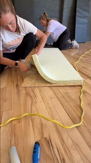 DIY Basketball Gym Wall Padding (Home Court Project)