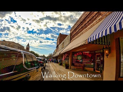 Walking The City Square Of Waynesboro, Georgia | 4K - USA