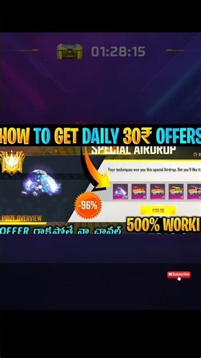 Free 30rs airdrop😱 100%trick working#free fire#viral#trend#garena#tiktok#insta#free#ob51#sexy edits🥵