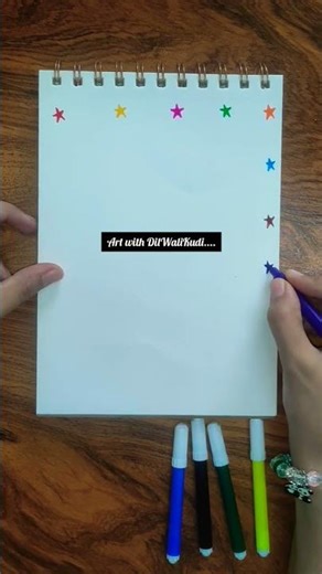 ⭐Star ||Easy border design#art #star #easy #border #design #drawing #shorts #youtubeshorts #trending