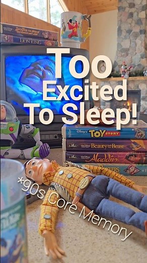 We're too excited to sleep! Core memory unlocked. Cozy cabin VHS asmr.