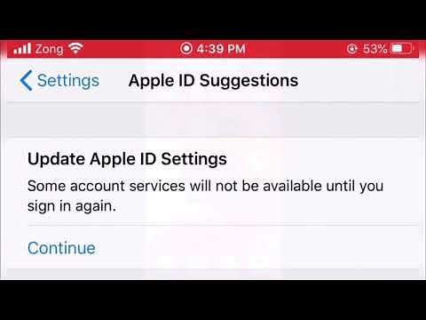 Fix” Update Apple ID Settings Some Account Require You To Sign In Again
