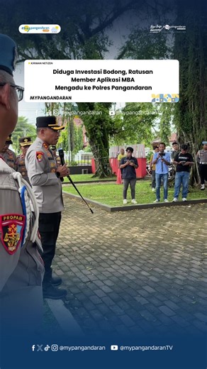 Ratusan member aplikasi MBA menggelar aksi unjuk rasa di Kabupaten Pangandaran, Senin (9/2/2026), setelah kantor aplikasi tersebut mendadak tutup dan aplikasinya tak bisa diakses. Aplikasi MBA diduga merupakan investasi bodong dengan modus review hotel. Aksi kekecewaan massa berhasil diredam Polres Pangandaran, sementara kepolisian membuka posko pengaduan bagi warga yang merasa dirugikan. 📎 Sumber: https://news.mypangandaran.com/ 📰 baca berita lain nya di mypangandaran.com #InvestasiBodong #Ap