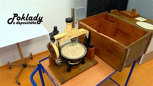 Mazaný nápad. Tento teodolit uměl zaznamenat rychlost a směr větru v různých výškách