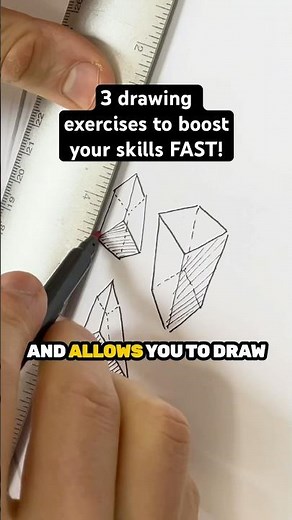 3 Drawing Exercises to Improve Your Skills FAST 💪 #shorts #howtodraw #drawingtips #drawing #art