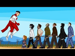 Omni Man vs Jason Voorhees, Freddy Krueger, Jeff Killer, Michael Myers, Ghostface, Chucky [dc2]