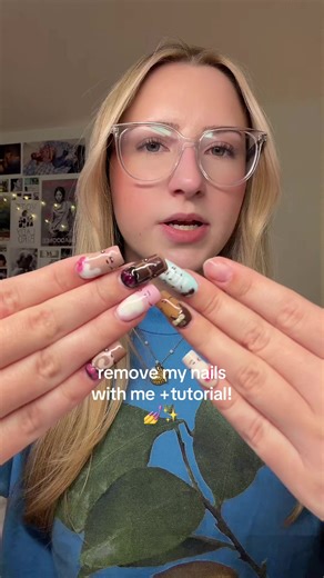 removing my gelx nails using one kill jello jello 😋😋 #nails #nailinspo #numnom #nailremover #peeloffbase