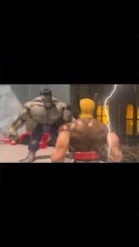 Wolverine vs The Grey Hulk #marvel #stopmotion #118scale #hulk #wolverine