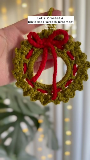 223K views · 2.4K reactions | Crochet Christmas Wreath Ornament Pattern By Mushyy. Get this Patterns available exclusively on Etsy Shop - Mushyy Store. Link in no & comments! #crochet #crochetaddict #handmadewithlove #crochetinspiration #yarnlove #crochetart #crochetlife #crochetersofinstagram #crochetpattern #yarnaddict #crafty #fiberart #hookedoncrochet #crochetlover #MadeWithLove #crochetlove | Mushyy_1 | Facebook