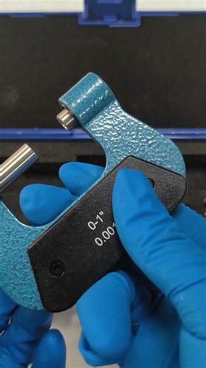 A screw thread micrometer with interchangeable anvils lets you measure pitch diameter directly