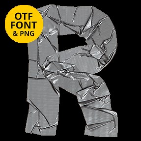 Duct Tape Font - Grey OpenType Typeface | Handmaefont.com