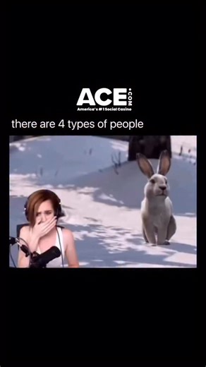 PODCAST VIDEO CLIPS on Instagram: "This video, captioned “there are 4 types of people,” presents a split-screen compilation showing a scene from a video game (likely The Last of Us) where a character shoots a rabbit with a bow and arrow, alongside the reactions of different popular streamers. The clip first shows streamer Alinity, who gasps in genuine shock and horror, covering her mouth; it then cuts to streamer xQc, who bursts into laughter; and finally, it shows streamers HasanAbi and Will Ne