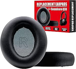 Q30 Q35 Replacement Ear Pads Compatible for Anker Soundcore Life Q30 Replacement Ear Pads for Anker Soundcore Life Q30 Ear Pads for Soundcore Over Ear Headphones Pad Replacement Black