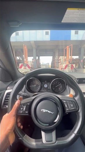 Stage 2 Jaguar F-Type crazy exhaust sound in Toll booth (LOUD AF!!) #shorts #supercharged #jaguar