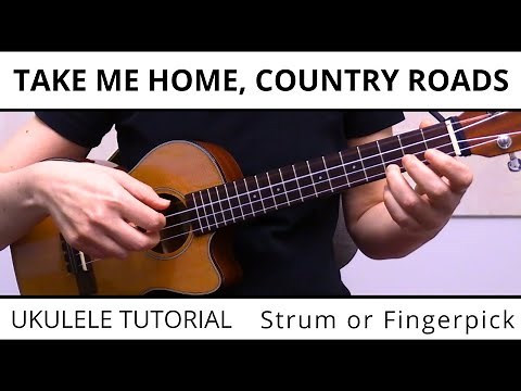 The Most Beautiful Way To Play Take Me Home, Country Roads (John Denver) on Ukulele