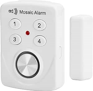 3 Pack 130db Door Alarm with Delay When Left Open. Vibration Detect Sensor Window Break Sliding Siren for Home, Store Garage, Apartment Security. Keypad Burglar Entry Alert. Pool Alarm for Kids Safety