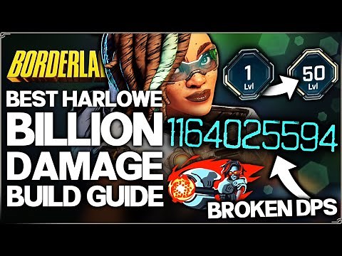 Borderlands 4 - Best Most OP Harlowe Build in Game - Easy BILLION DPS - Level 1 to 50 & Gear Guide!