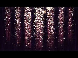 Beautiful Luxury Falling Shiny Gold Dust Particles Glitter Sparkles Animation Loop Background Video