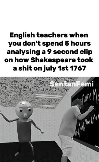 English teachers always doing the most🥀