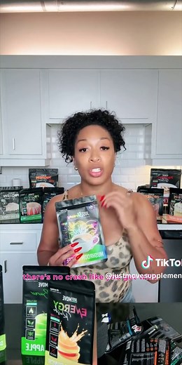 Just Move Pre Workout - Fruit Punch Energy Rush - Vegan (Plant Based), Organic, B12 Vitamins, Hydration, Lions Mane, Beet Root Powder, Keto, Dairy Free, 30 Servings
