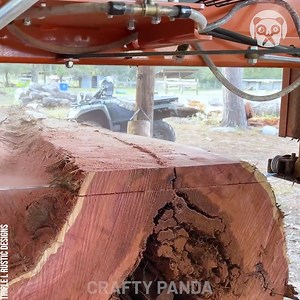 613K views · 3.1K reactions | Satisfying process of slicing a giant cedar log Partner: Triple L Rustic Designs: youtube.com/c/TripleLRusticDesigns/videos Follow: instagram.com/triplelrusticdesigns/ Triple L Rustic Designs | Crafty Panda | Facebook