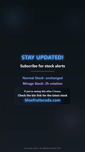 Blox Fruits Mirage Stock Alert! #shorts