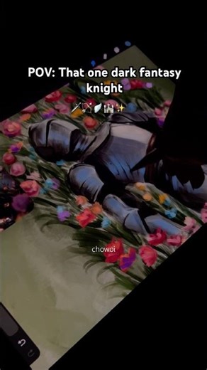 drawing dark fantasy knight for you🗡️#pov #digitalart #art #procreate #shortsfeed #shorts #drawing