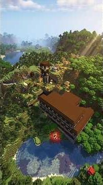 Mansion in Village | Version: Bedrock #minecraft #minecraftshort #minecraftseed #bedrock